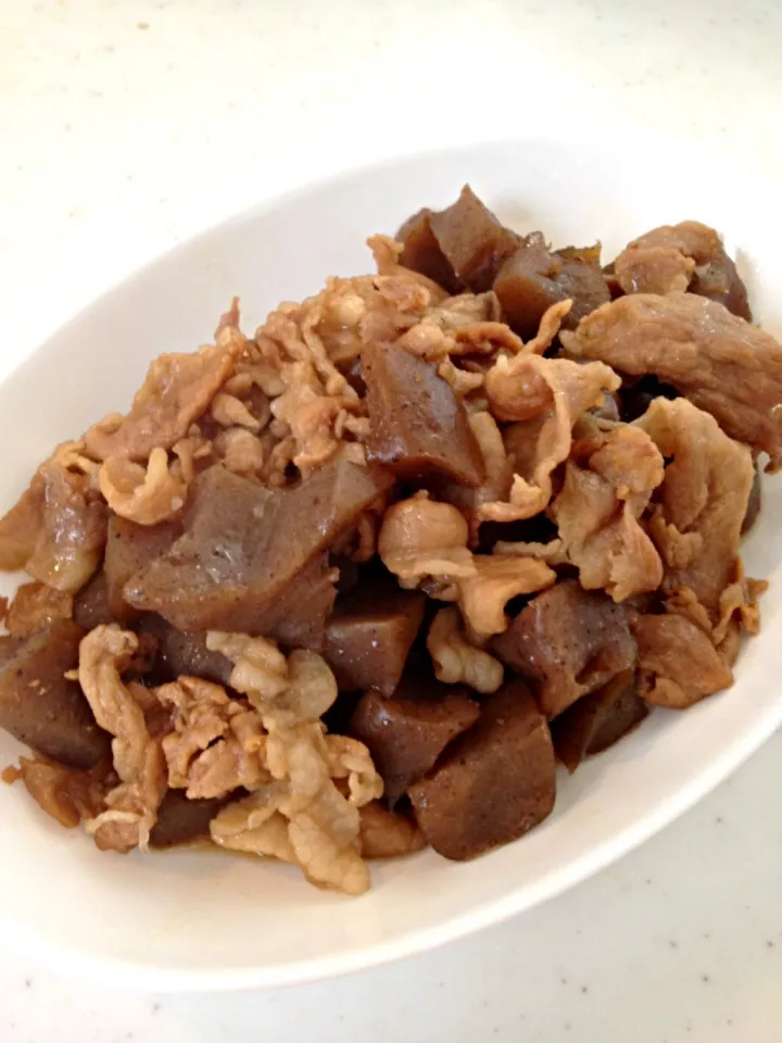 豚バラこんにゃく|茜色さん