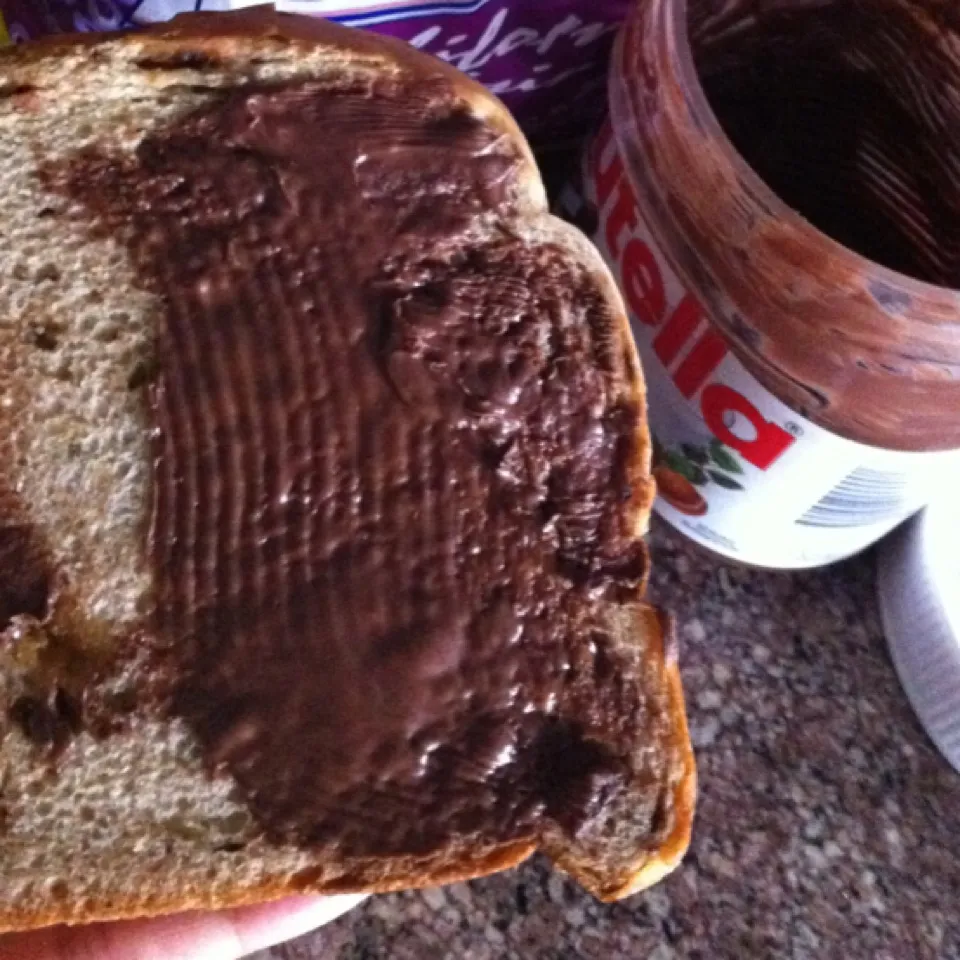 8am Sultana Bread with Nutella|@projecthoneypotさん