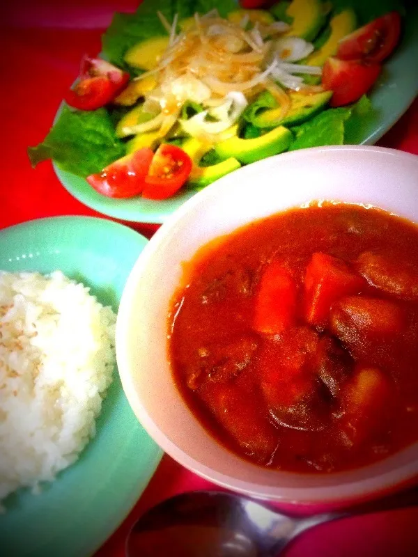 牛スジ煮込みの夏野菜カレー✨|emptys_storeさん