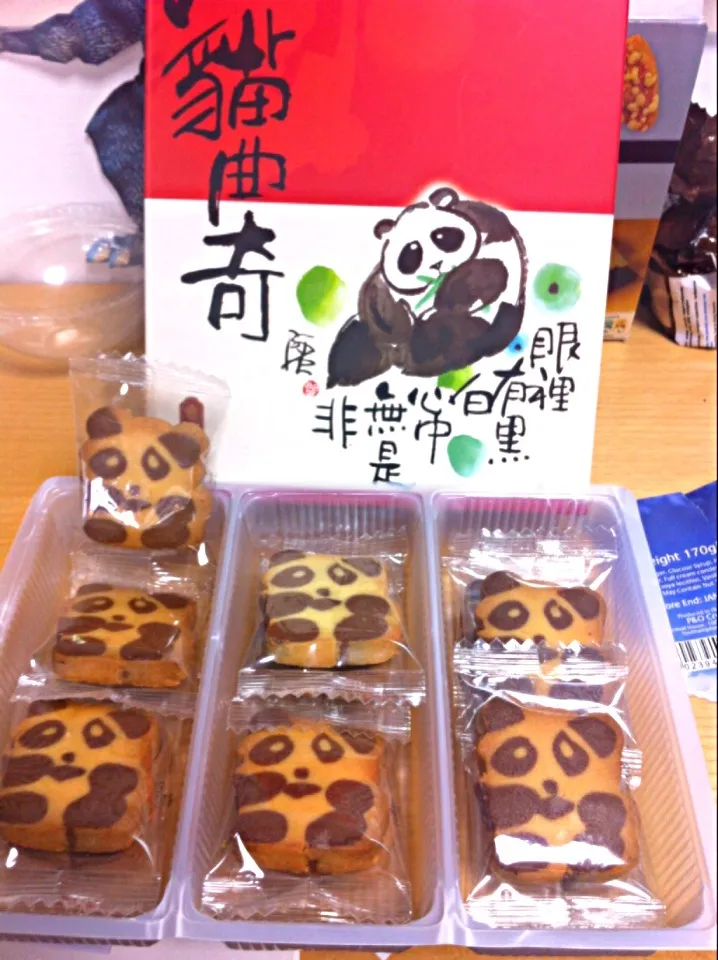 Super kawaii panda cookies from China!|🍓Jolejo🍓さん