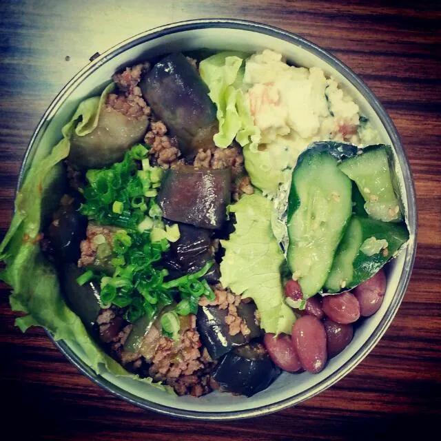 Snapdishの料理写真:7/4  麻婆茄子丼〇|はーさん