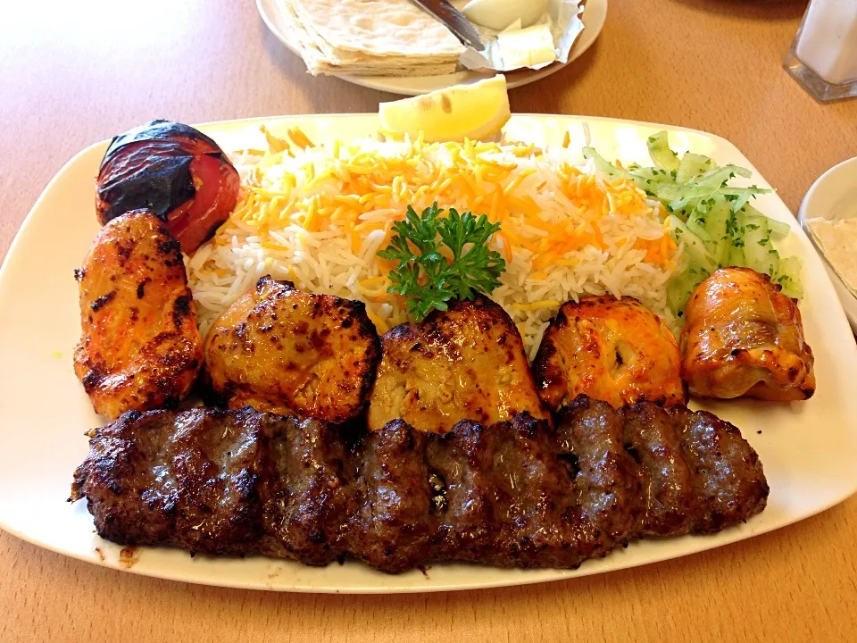 Chicken and beef kebab|yukariさん