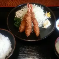 獅子王 エビフライ定食|加ト吉さん