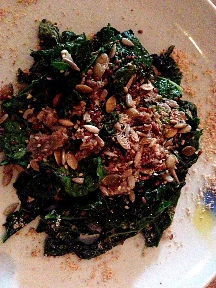 @bartartine roasted kale, tahini, yogurt and seeds|michael nassarさん