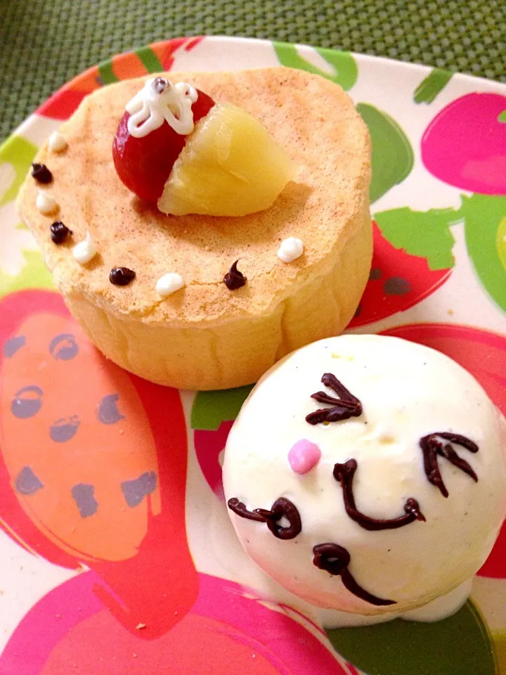 Snapdishの料理写真:胸キュン❤ふわふわホットケーキ|Ryokoさん