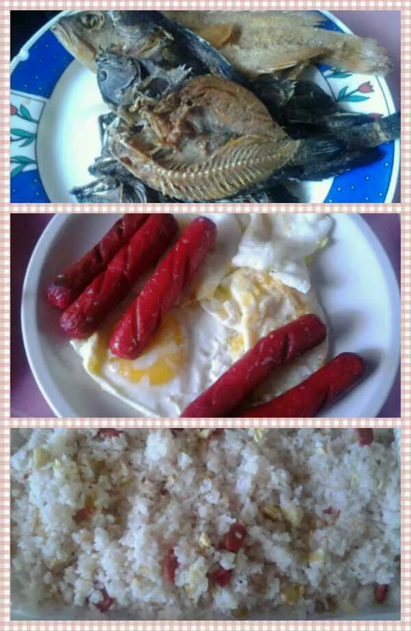 hotsilog breakfast w/ dried fish.|Marielyna Marielynaさん