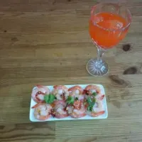 กุ้งแซ่บกับค็อกเทลเย็นๆ-prawns with spicy sauce|Marisa Brownさん