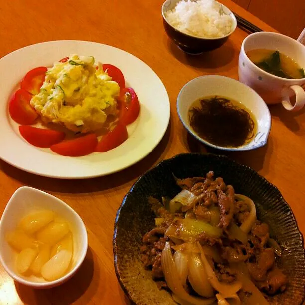 今日の晩ごはーん プルコギ定食♥|ゆうちゃんさん