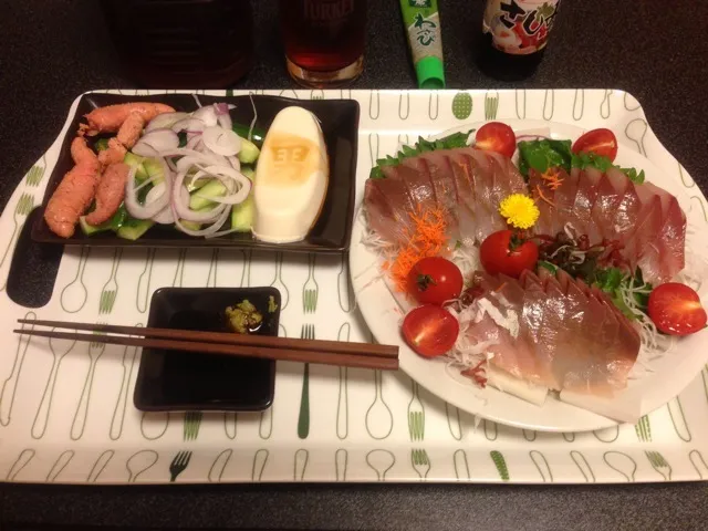 男奴、キュウリサラダ、焼きたらこ、ワカナのお造り！꒰๑´•.̫ • `๑꒱✨|サソリさん