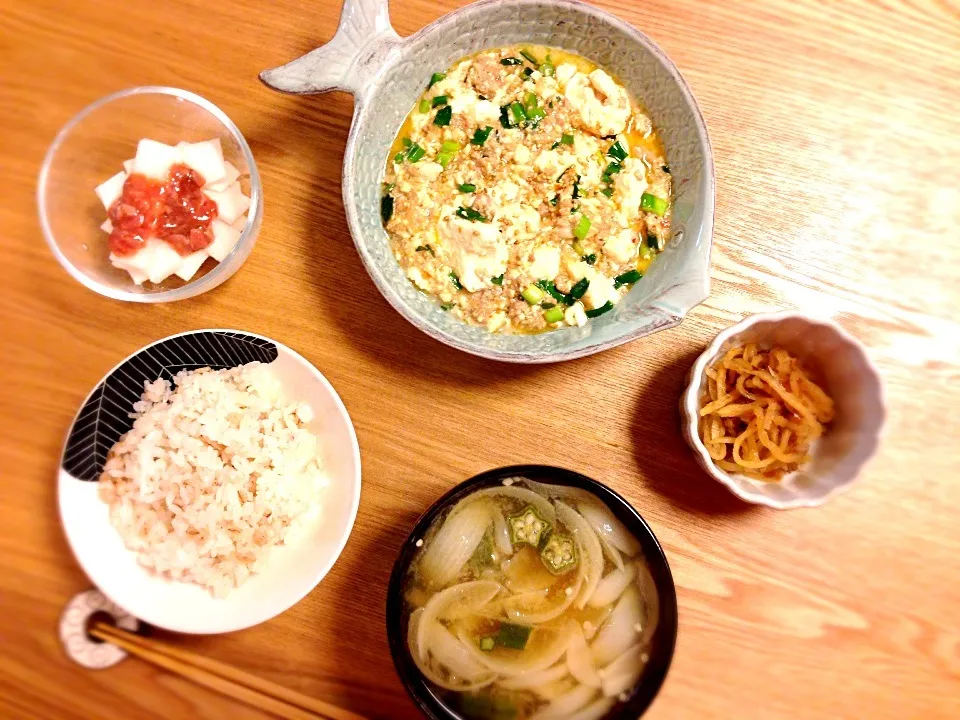 葱たっぷり麻婆豆腐定食|ユキさん