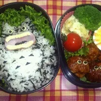 Snapdishの料理写真:トトロキャラ弁|池田円香さん