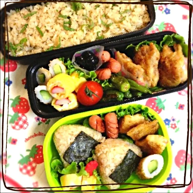 旦那サマと末っ子ᑦᑋᵃᵑ✼ のお弁当|ゆりっぺ⋆*❁さん