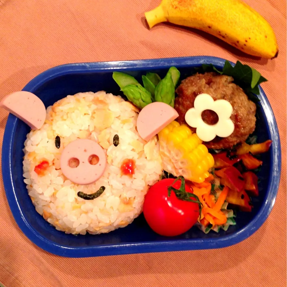 息子のお弁当|ふぅさん