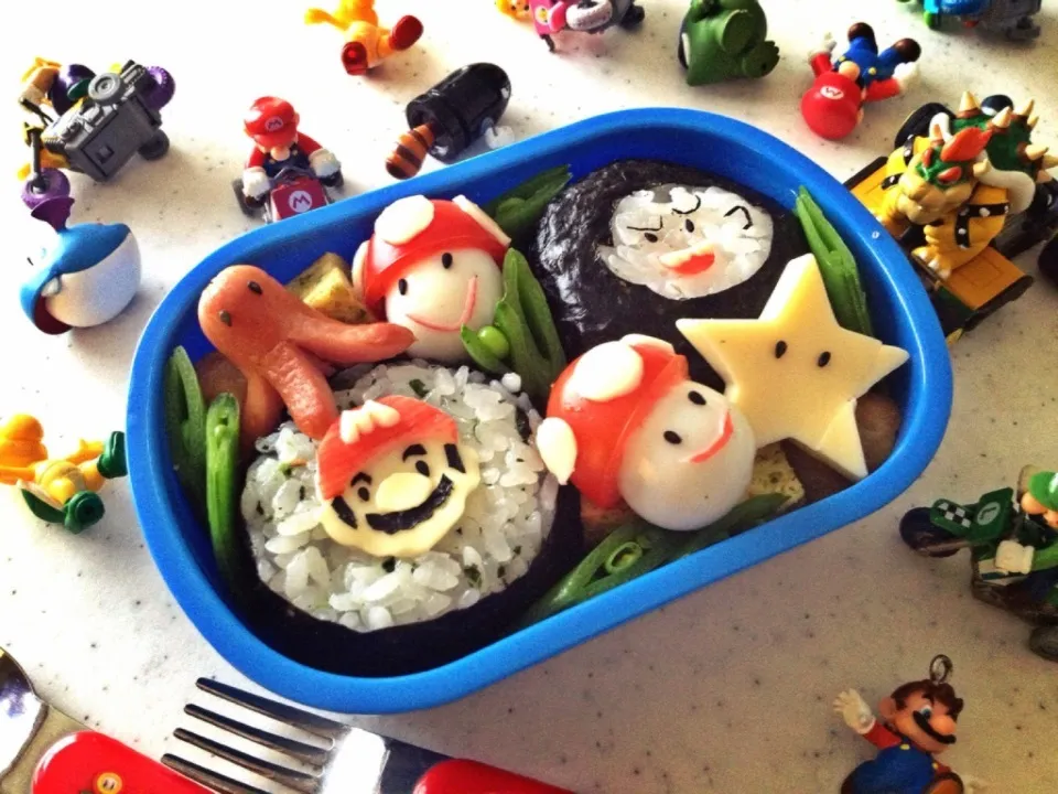 ☆七夕だからSTARだよ‼マリオ弁当(´･Д･)」‼☆|おかちまいさん