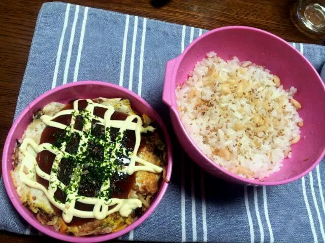 Snapdishの料理写真:お好み焼き丼|シェリリンさん