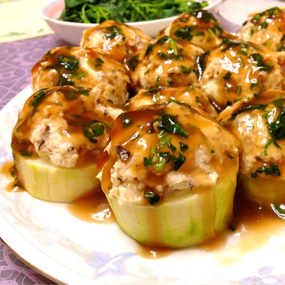 Steam Stuffed Hairy Squash|PeonyYanさん