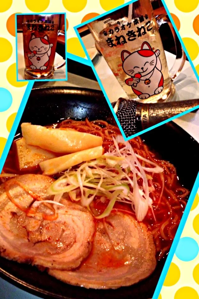 今宵😍まねきねこ🎤名物🍜地獄ラーメン🌺|おひるごはんさん