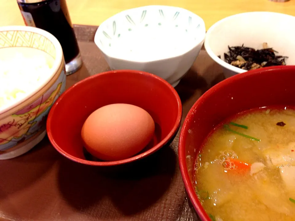 豚汁朝食セットミニ|おかっぴーさん