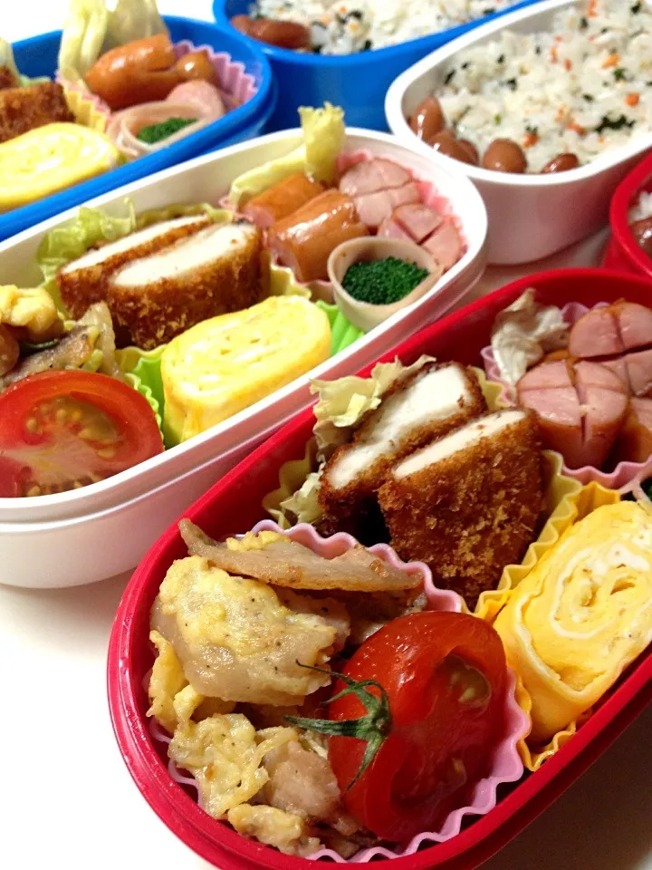 Snapdishの料理写真:7/6の弁当 3人分！|yoneさん