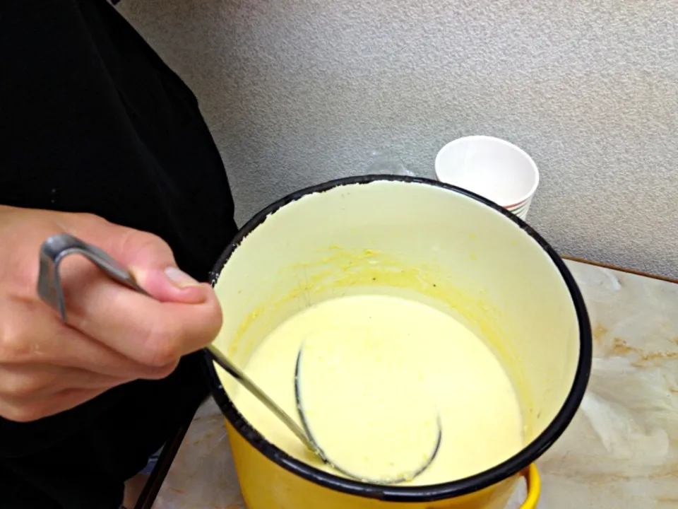 トウモロコシの冷製スープ|黒豚亭さん