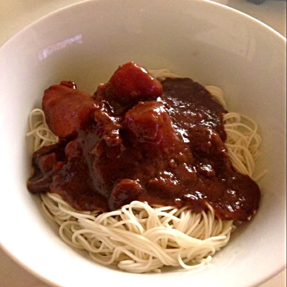 牛すじカレーそうめん|いつみさん