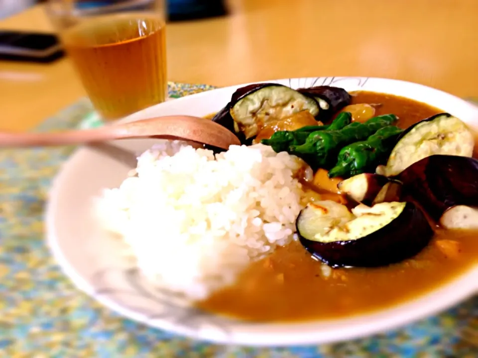 自家栽培ししとうの夏野菜カレー(^○^)|まなみさん