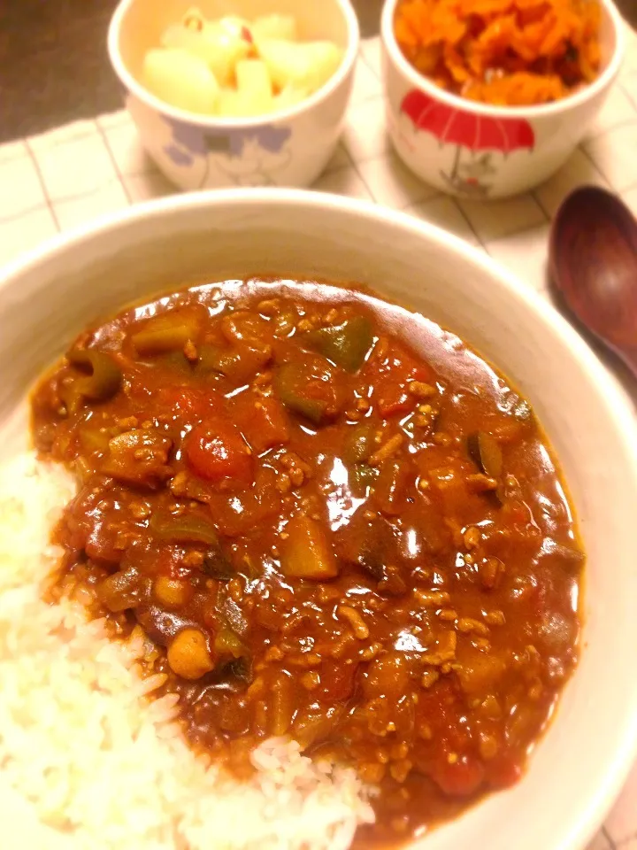 茄子と豆のトマトカレー|yummersさん