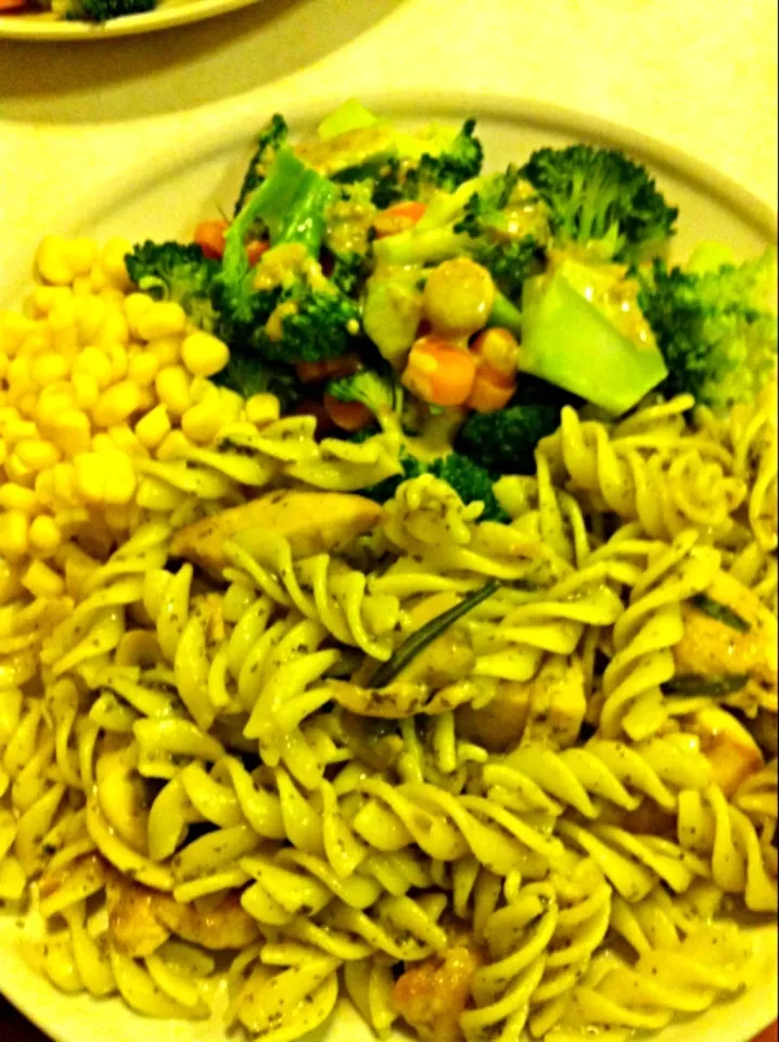 Chicken pesto pasta|karen limさん