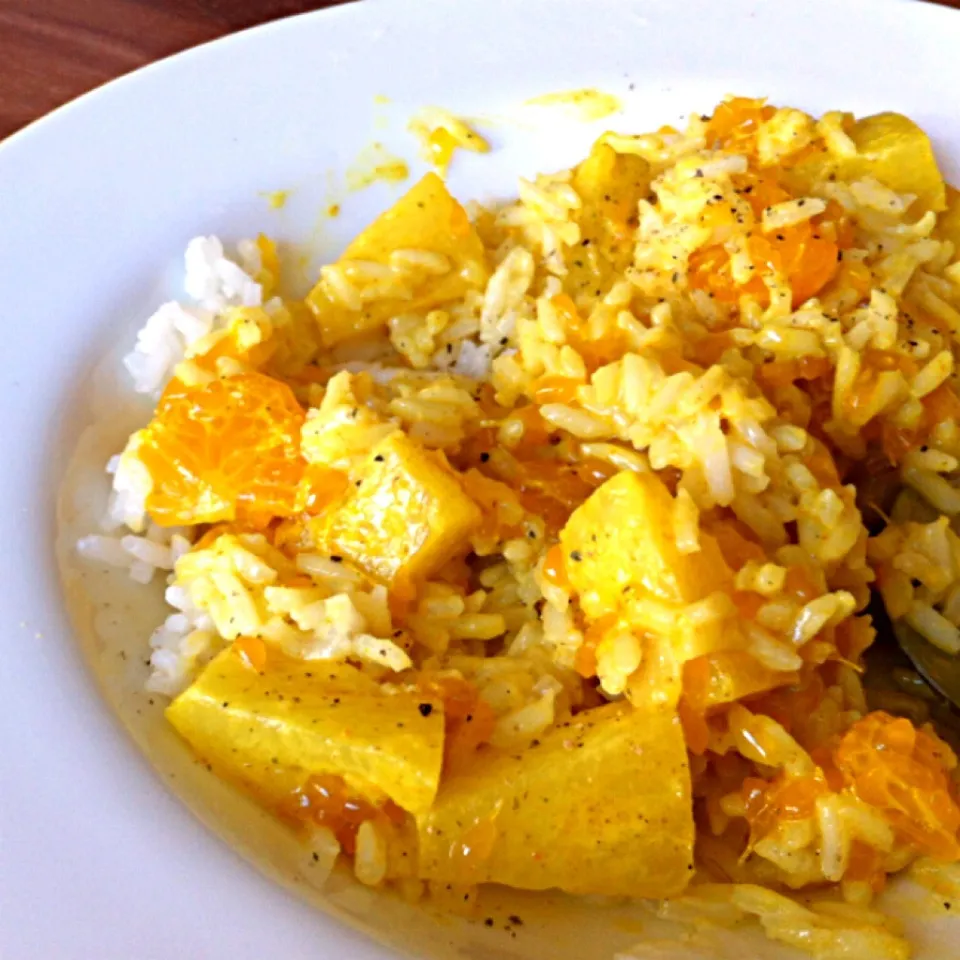 Rice, Pineapple, Mandarin, Curry|wiwi mrgさん