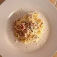 spaghetti carbonara|nuriana yunita putriさん