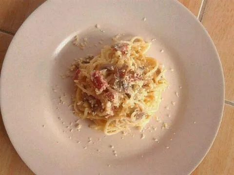 spaghetti carbonara|nuriana yunita putriさん