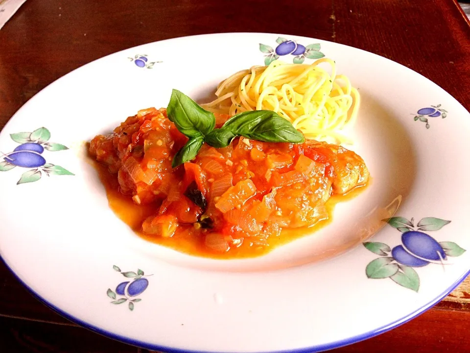 豚肉のソテーのトマト煮|ゆっきーさん