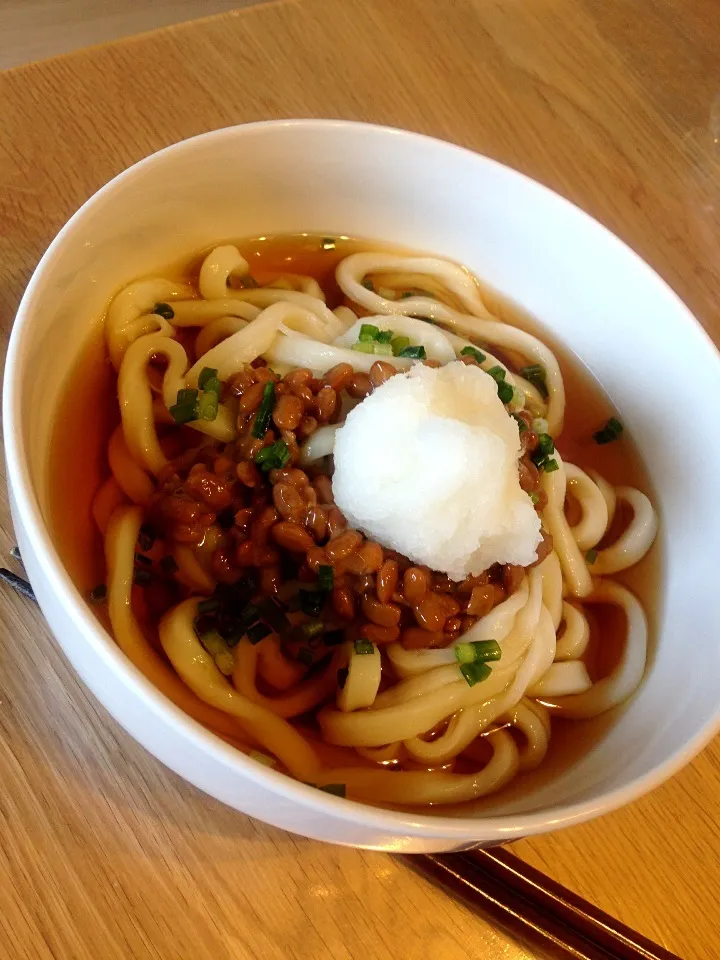 夏はやっぱり、おろし納豆うどん|shunさん