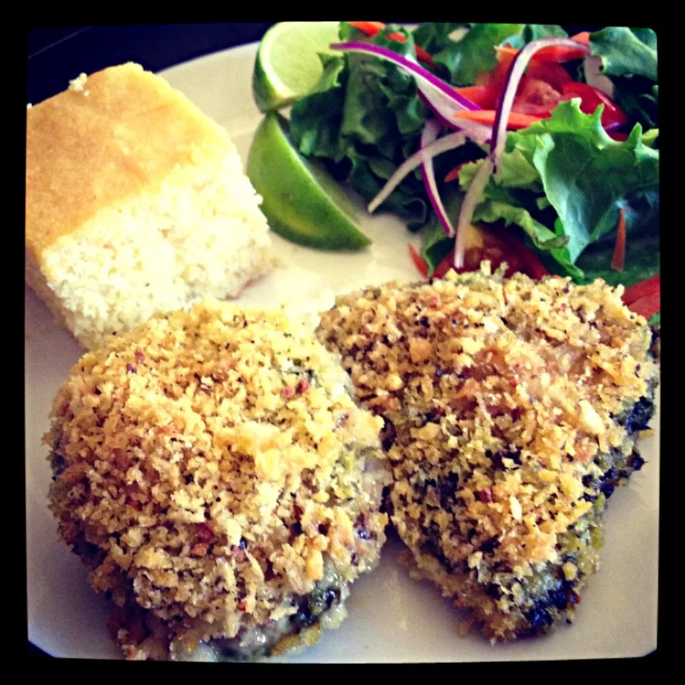 Basil Chicken baked with Cornbread|Mrs. Beagleさん