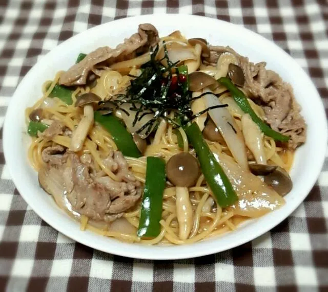 焼き肉のタレでパスタ|平原知宏さん