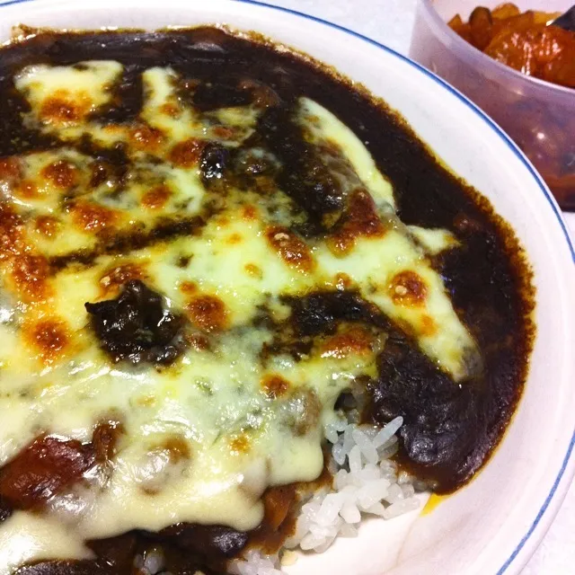 130707-2日目チーズ焼カレー ¥250 #夕食 #自炊|dune725さん