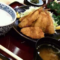 伊東で食べた魚フライ定食|はらさん