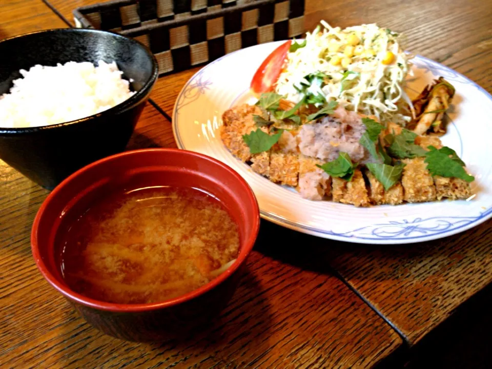 梅おろし豚カツランチ|愛恵さん