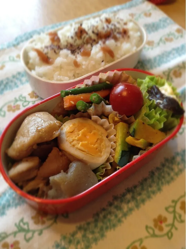 鶏肉とコンニャクの黒酢煮弁当|tomoさん