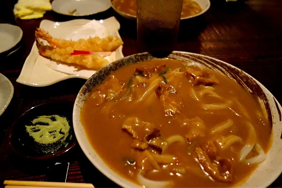 カレーころうどんと揚げたて天麩羅|中町さん