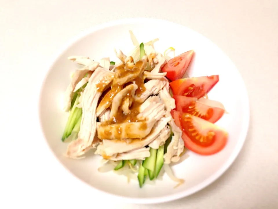 鶏ムネ肉のバンバンジー|あずささん