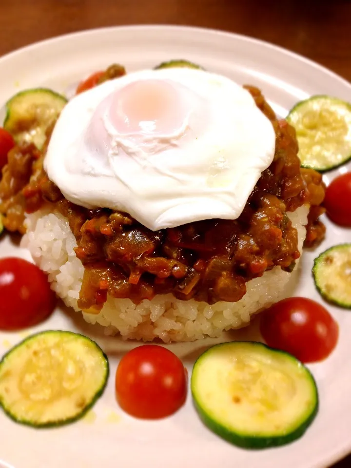 蓮根の代わりに夏野菜いっぱいカレー⭐|みきさん