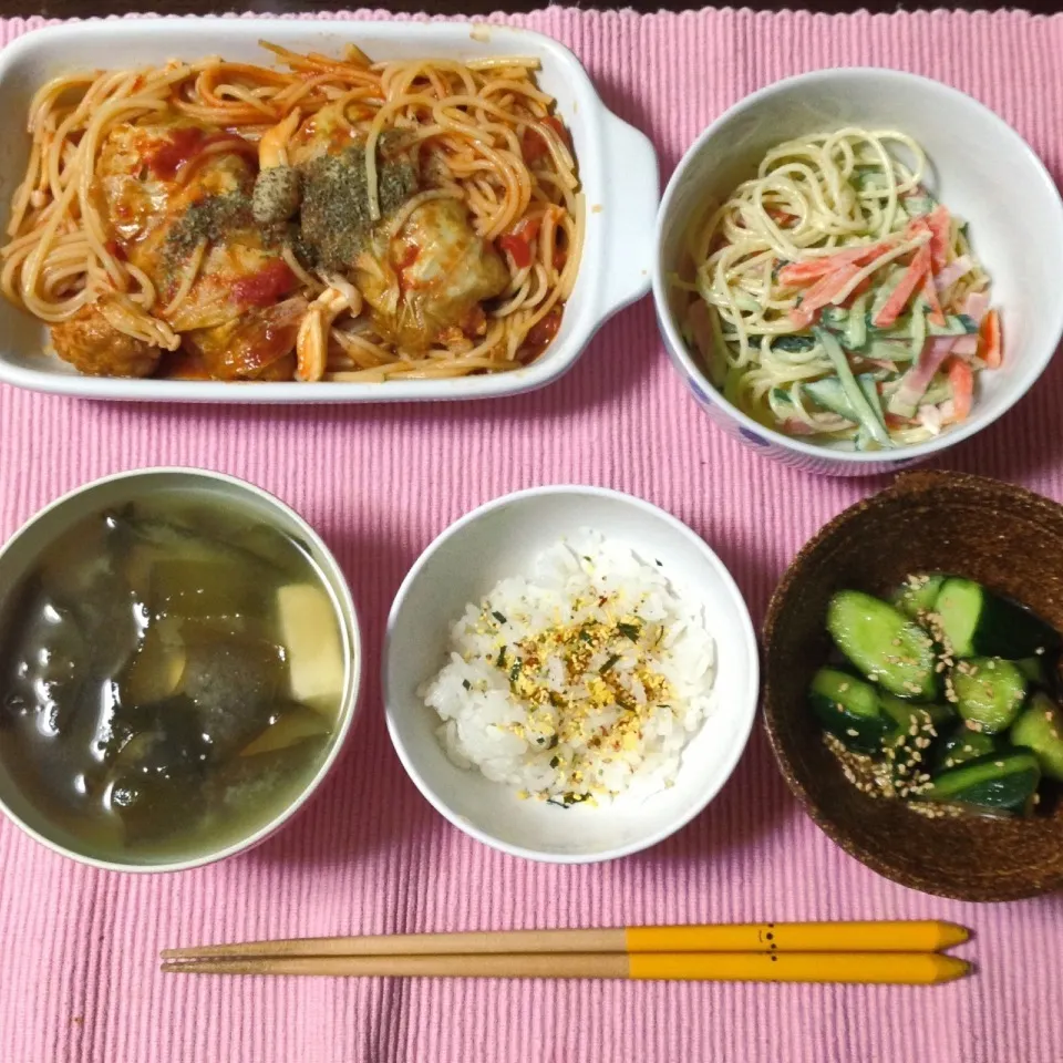 Snapdishの料理写真:晩ご飯〜(#^.^#)|ありちゃさん