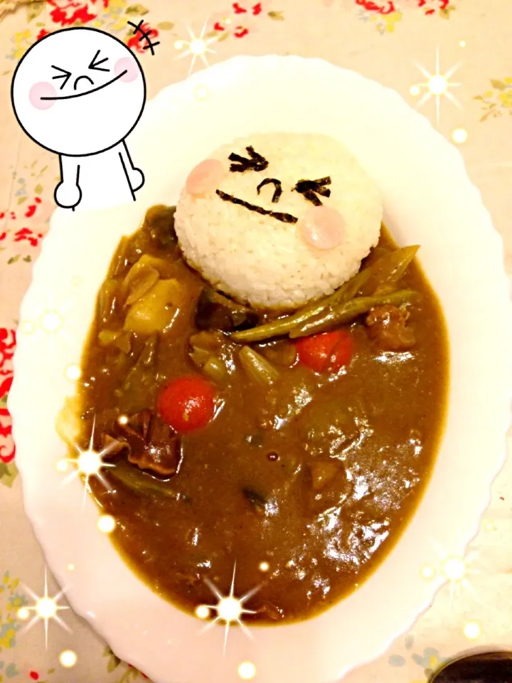 夏野菜の砂ずりカレー✨|晃さん