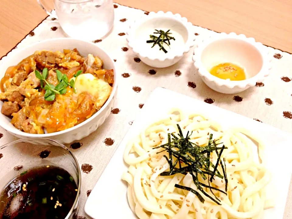 親子丼・ざるうどん♡|りぃさん