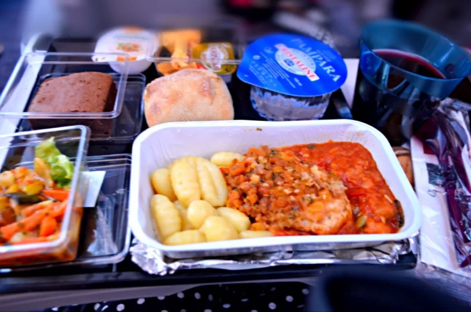 カタール航空機内食　パリ→ドーハお昼|離乳食完了期 1歳さん