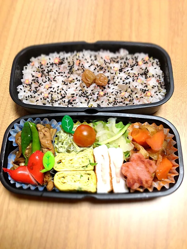 7月9日カレ弁当♪(´ε｀ )|ともさん