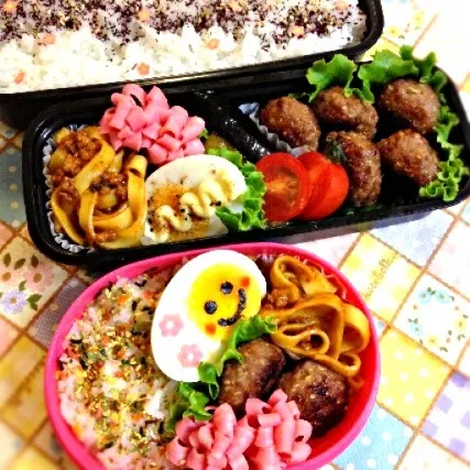 旦那サマと末っ子ᑦᑋᵃᵑ✼ のお弁当|ゆりっぺ⋆*❁さん