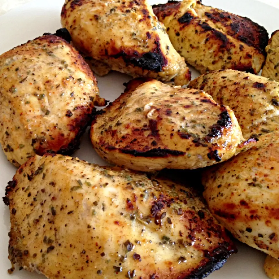 Grilled Chicken Breast Marinated in Herbs & OJ|Curt Chillさん