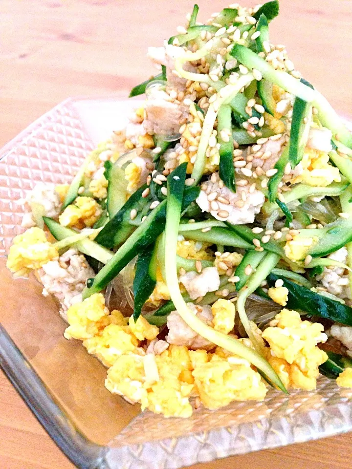 食欲ないなら〜鶏ひき肉の春雨サラダはどーですかぁ⁇?|ともきーた (伊藤 智子)さん